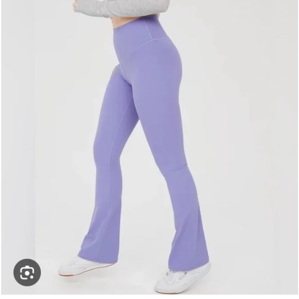 Aerie Purple Flare Leggings Solar Violet